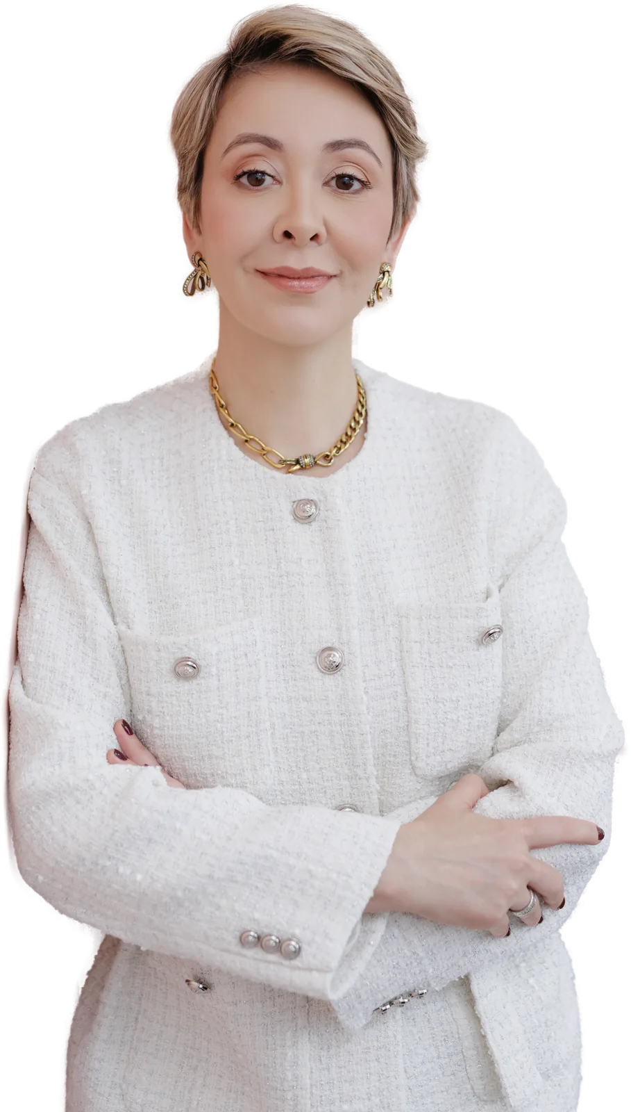 Retrato da Dra. Carla Garcia Santos, médica psiquiatra